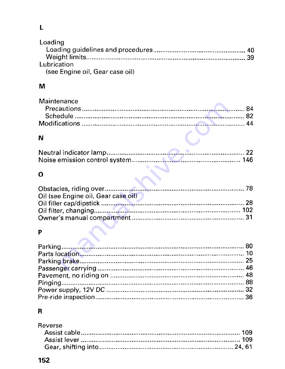 Honda 1999 TRX300 FourTrax 300 Owner'S Manual Download Page 158