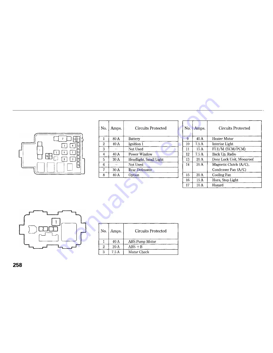 Honda 2000 Civic Sedan Owner'S Manual Download Page 261