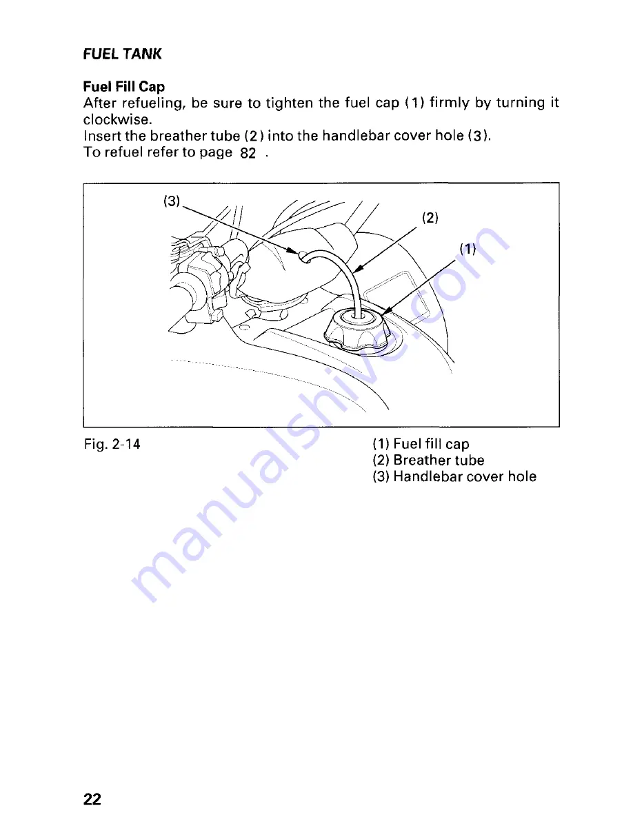 Honda 2000 TRX400EX FourTrax Owner'S Manual Download Page 28