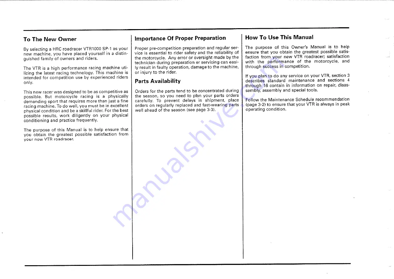Honda 2000-VTR1000 SP1 Скачать руководство пользователя страница 7
