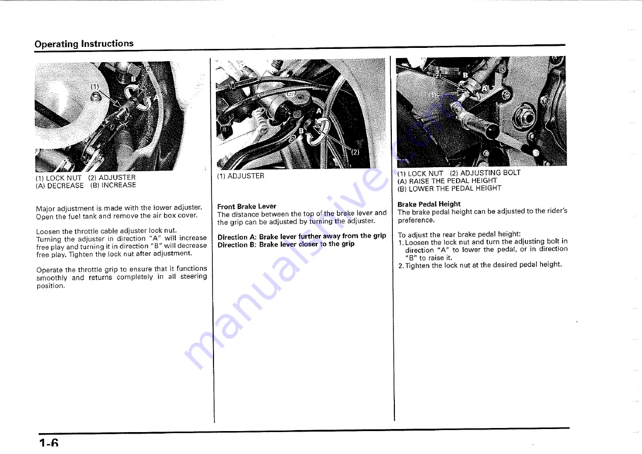 Honda 2000-VTR1000 SP1 Owner'S Manual Download Page 13