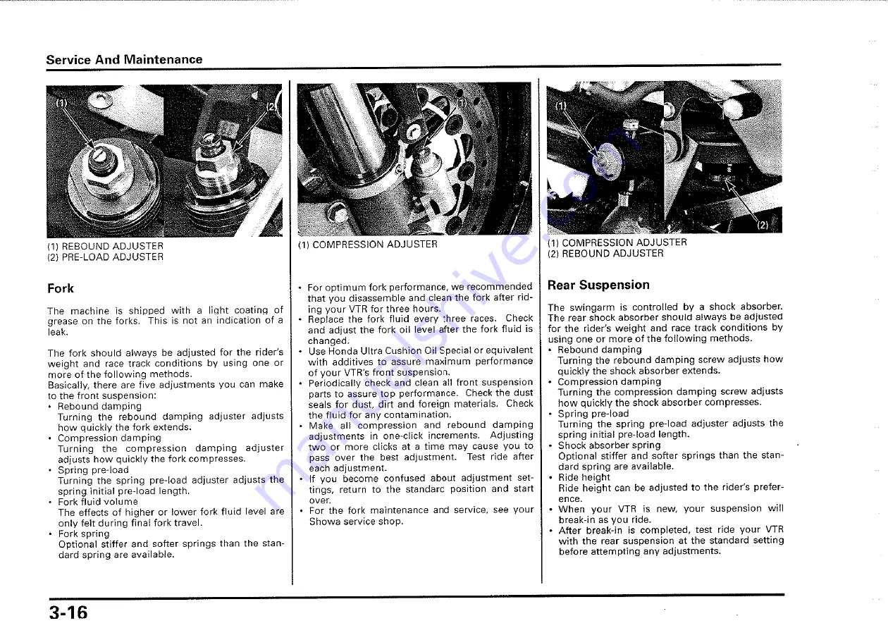 Honda 2000-VTR1000 SP1 Скачать руководство пользователя страница 53