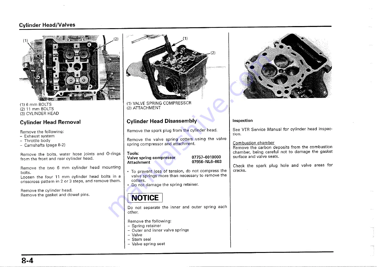 Honda 2000-VTR1000 SP1 Скачать руководство пользователя страница 101