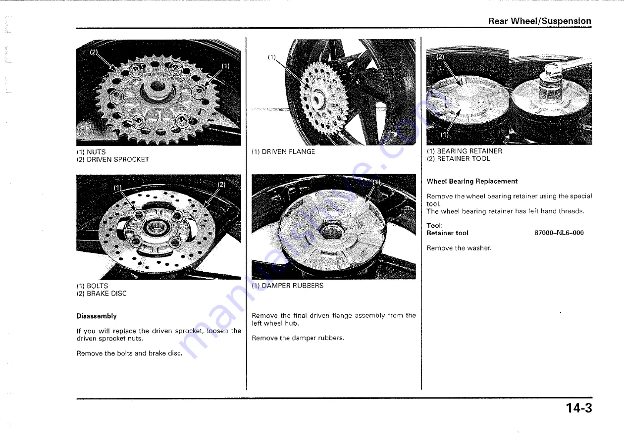 Honda 2000-VTR1000 SP1 Owner'S Manual Download Page 164