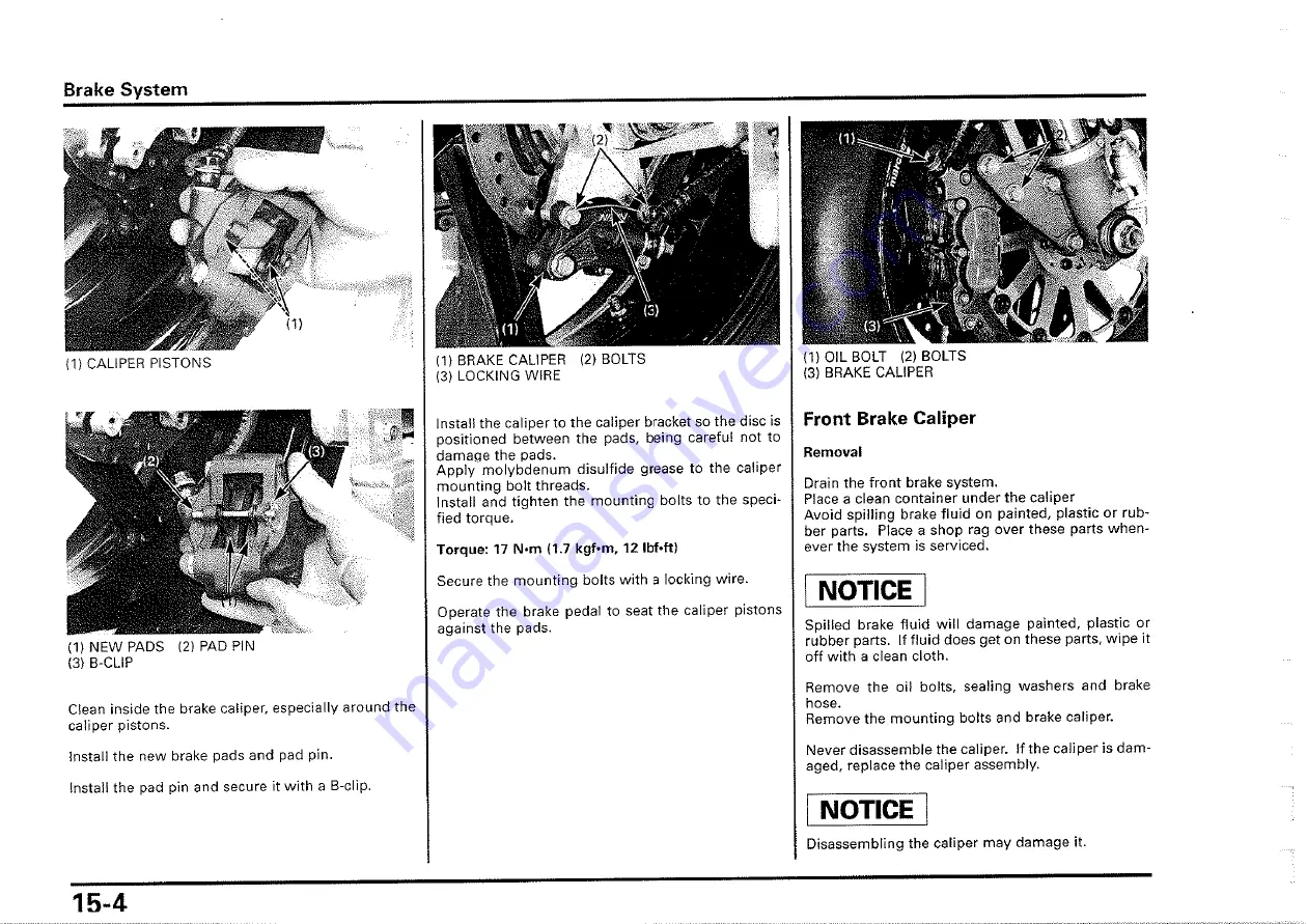 Honda 2000-VTR1000 SP1 Owner'S Manual Download Page 181