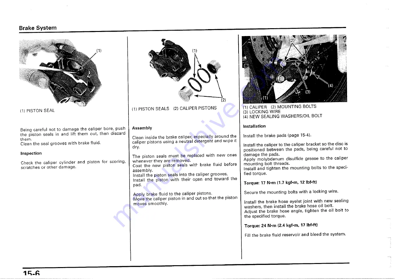 Honda 2000-VTR1000 SP1 Owner'S Manual Download Page 183