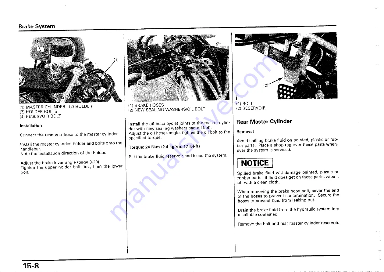 Honda 2000-VTR1000 SP1 Owner'S Manual Download Page 185