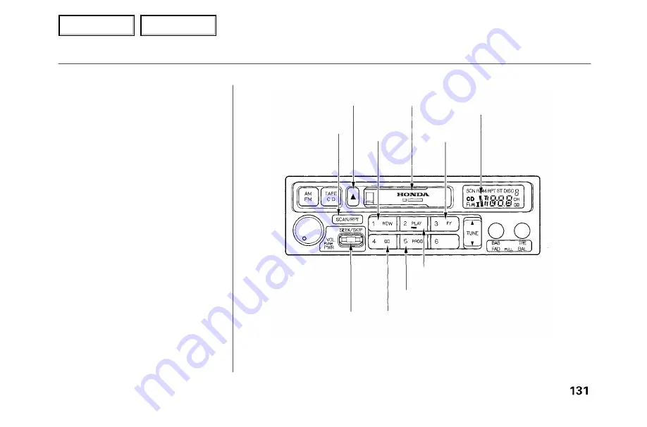 Honda 2001 Accord Sedan Owner'S Manual Download Page 134