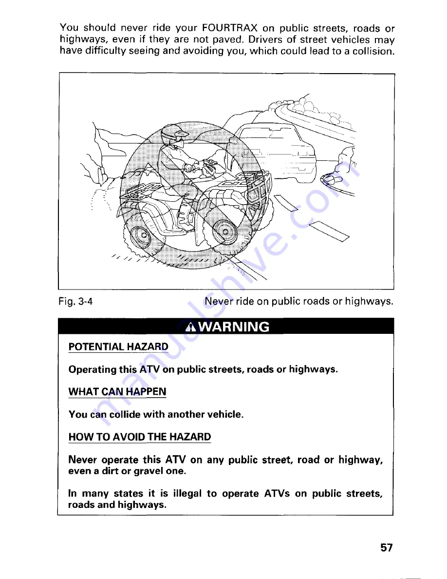 Honda 2001 FourTrax 350 TRX350TM Скачать руководство пользователя страница 63