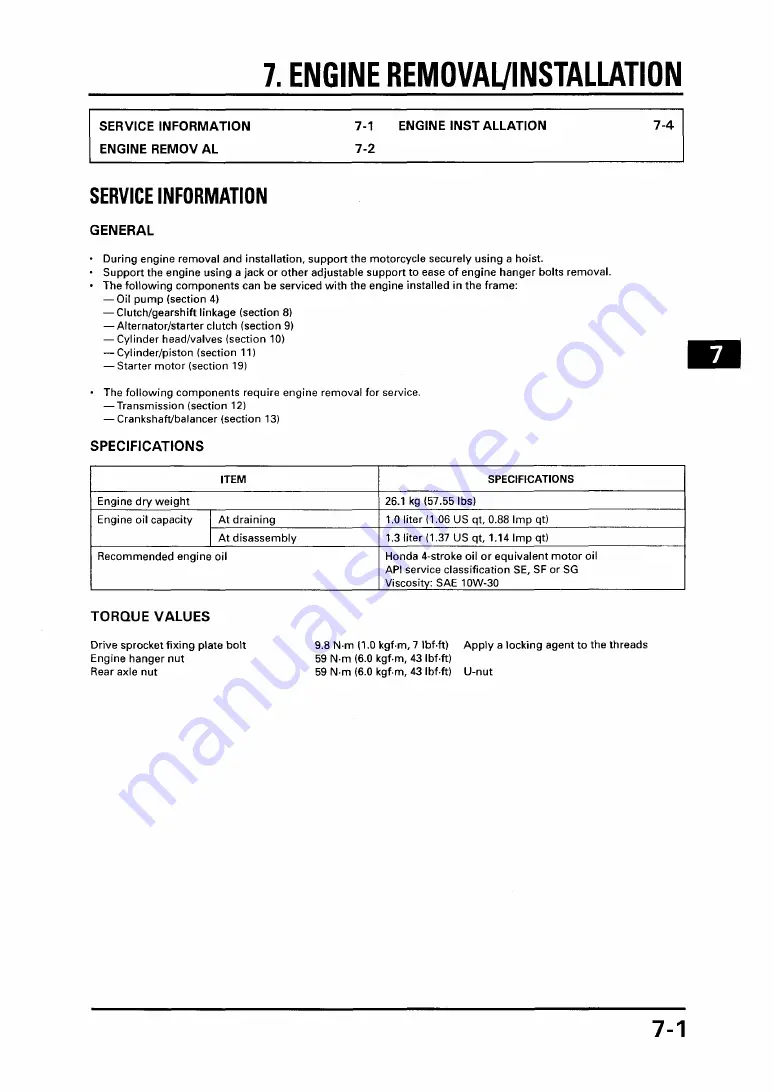 Honda 2002 CBR150R Manual Download Page 99