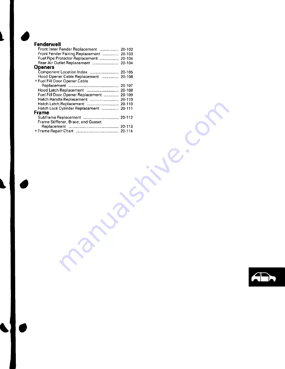 Honda 2002 Civic Hatchback Service Manual Download Page 2