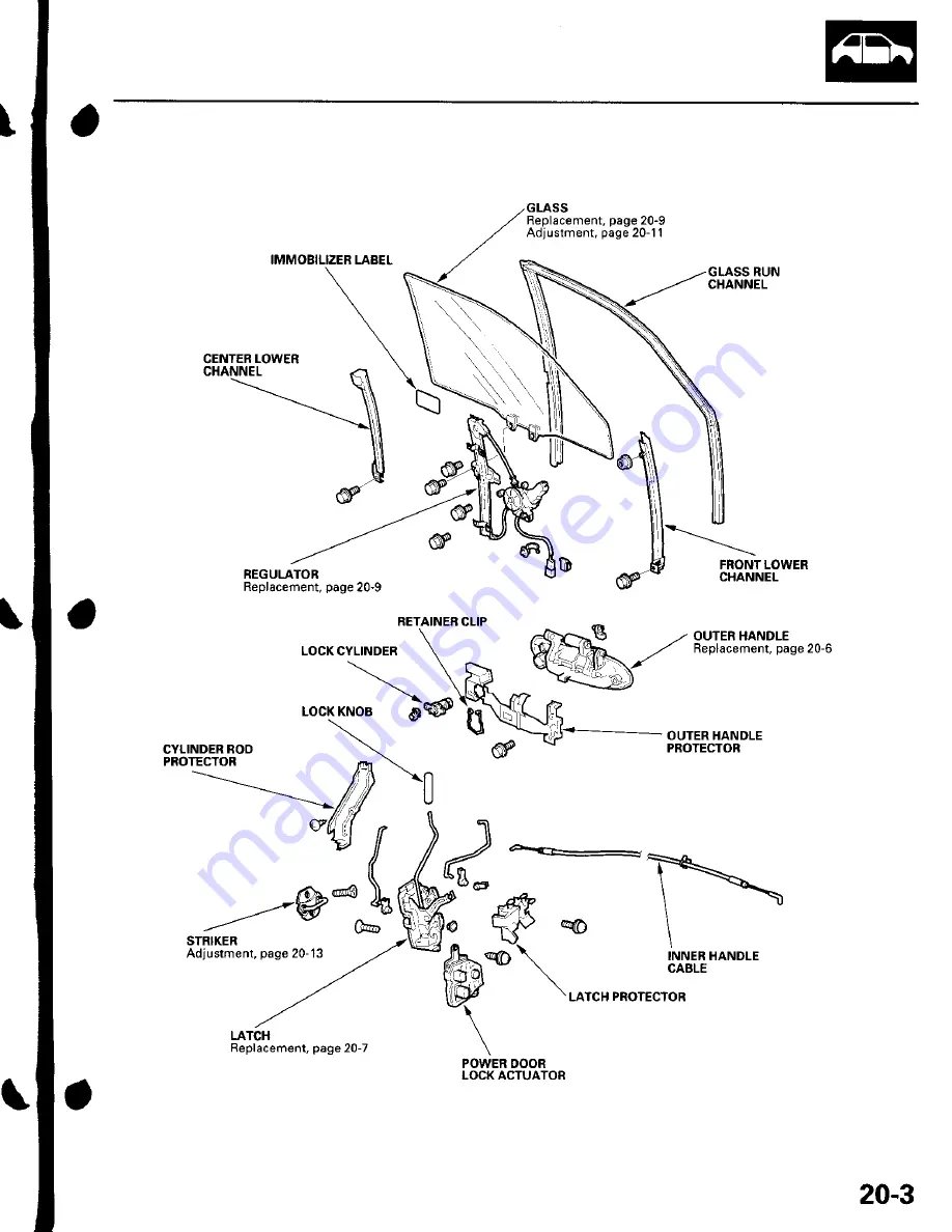 Honda 2002 Civic Hatchback Service Manual Download Page 4