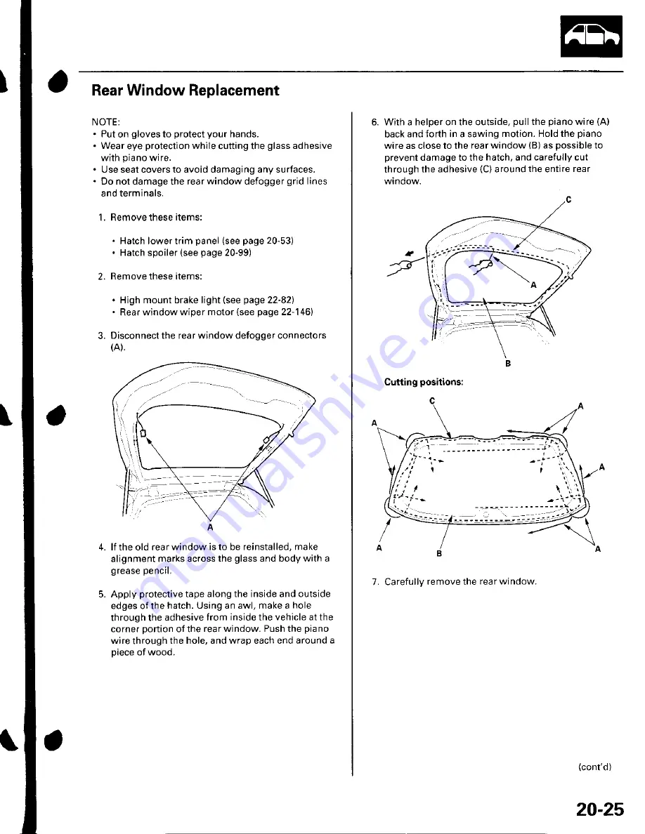 Honda 2002 Civic Hatchback Service Manual Download Page 26