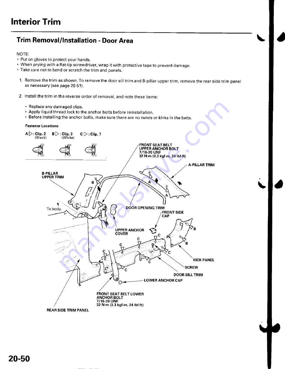 Honda 2002 Civic Hatchback Скачать руководство пользователя страница 51