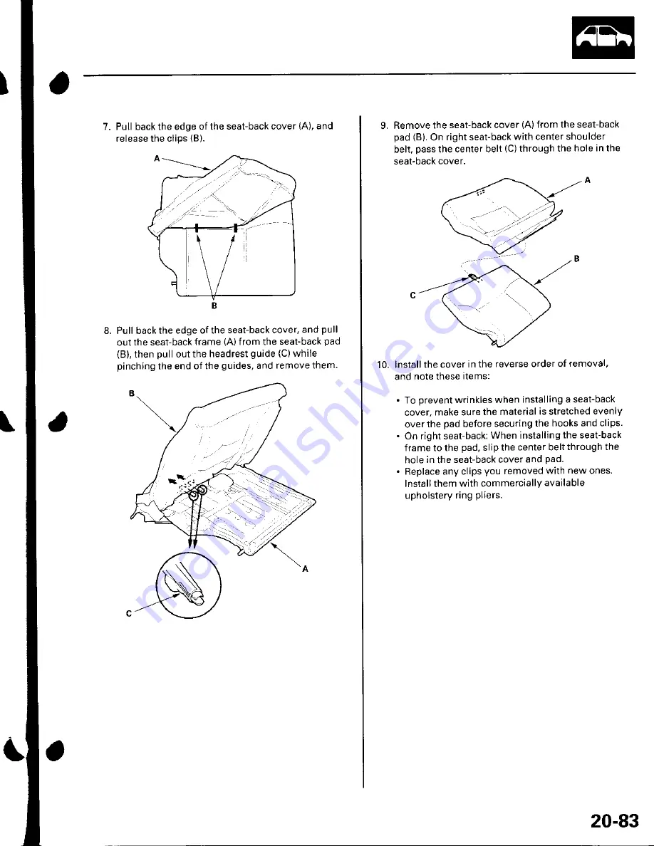 Honda 2002 Civic Hatchback Скачать руководство пользователя страница 84