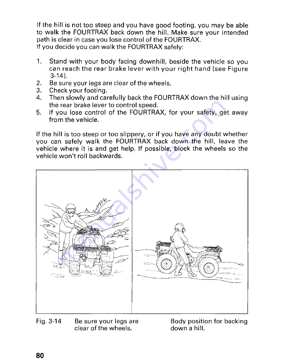 Honda 2002 TRX450FM FourTrax Foreman FM Owner'S Manual Download Page 86