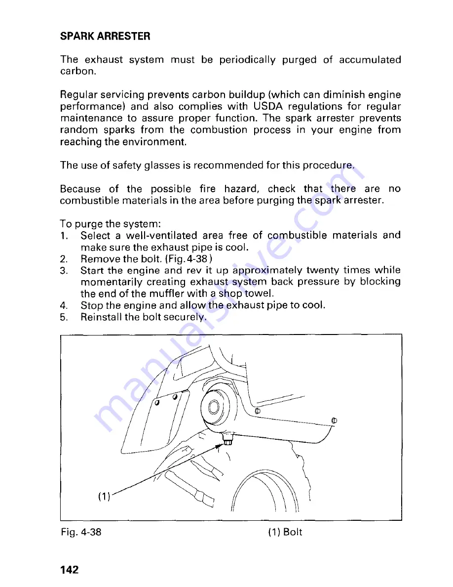 Honda 2002 TRX450FM FourTrax Foreman FM Owner'S Manual Download Page 148