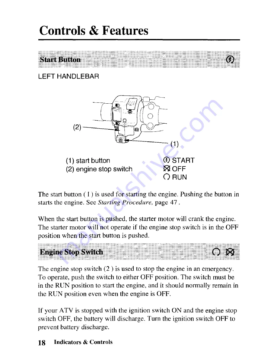 Honda 2003 TRX250EX Sportrax 250EX Owner'S Manual Download Page 26