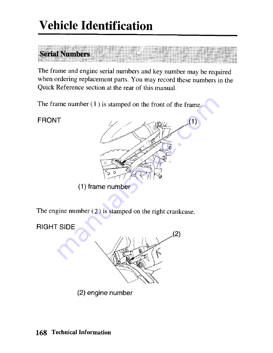 Honda 2003 TRX250EX Sportrax 250EX Owner'S Manual Download Page 176