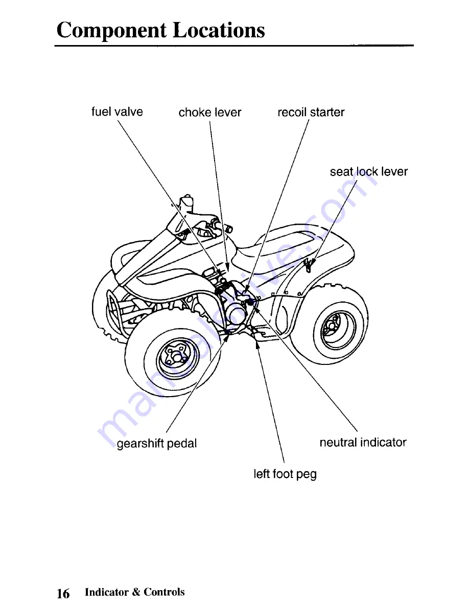 Honda 2003 TRX90 Sportrax 90 Owner'S Manual Download Page 25