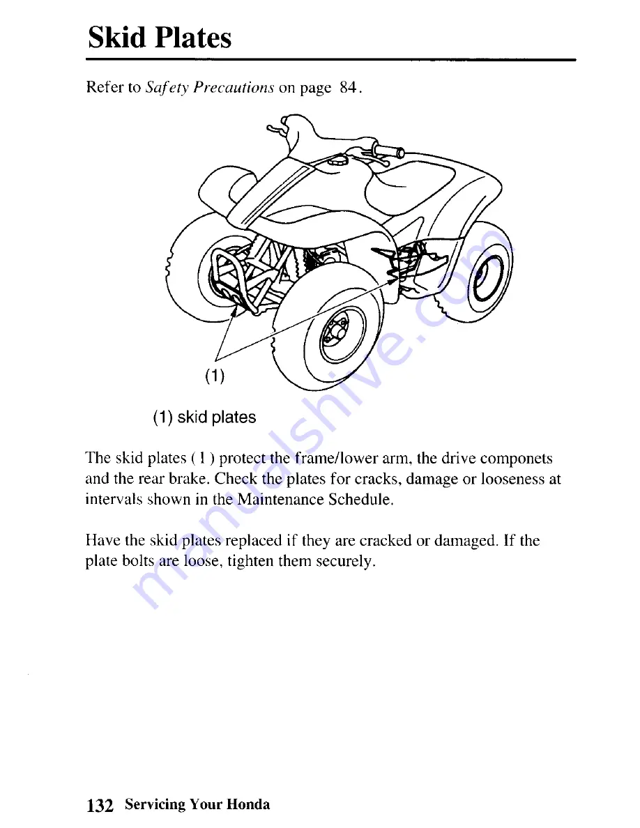 Honda 2003 TRX90 Sportrax 90 Owner'S Manual Download Page 139