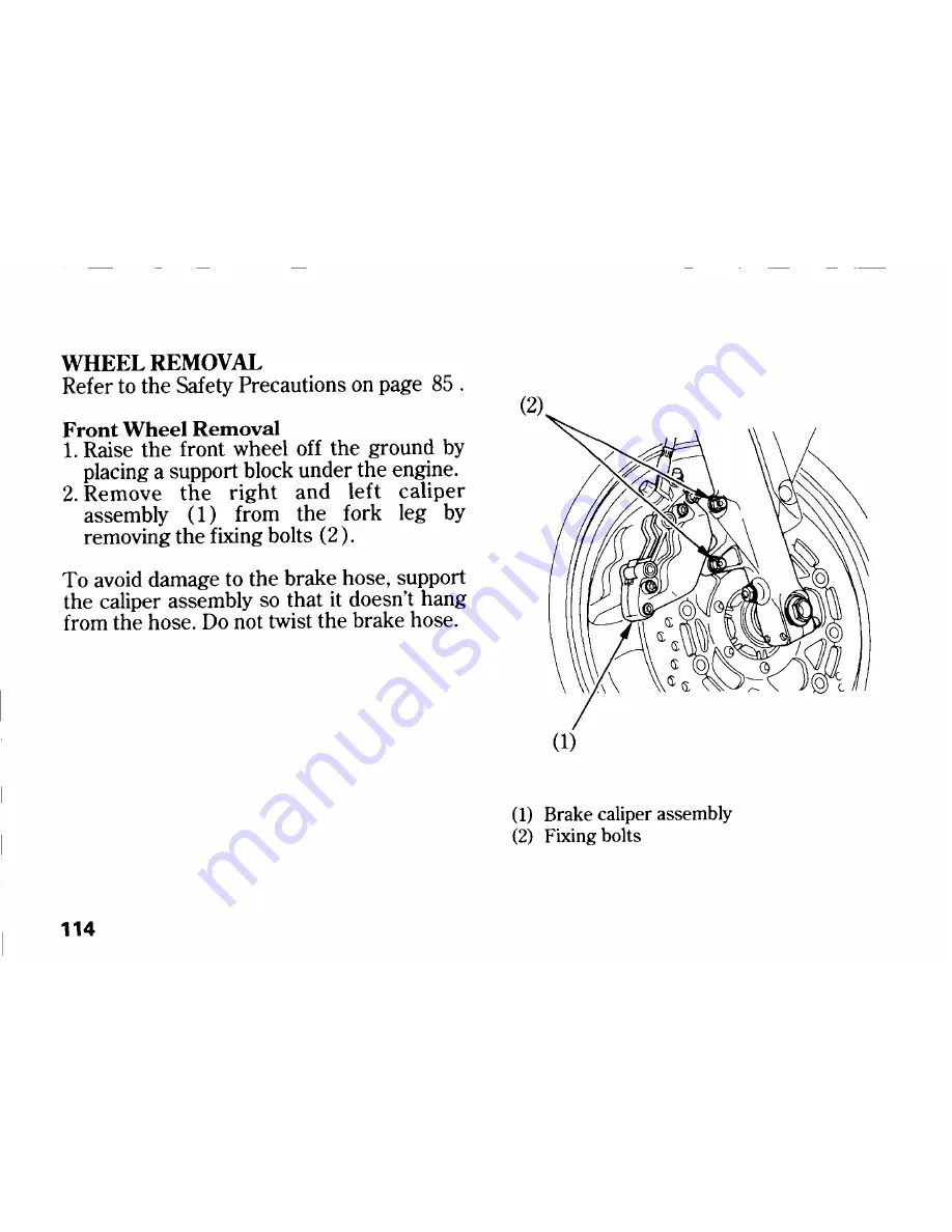 Honda 2004 CBR600RR Owner'S Manual Download Page 126