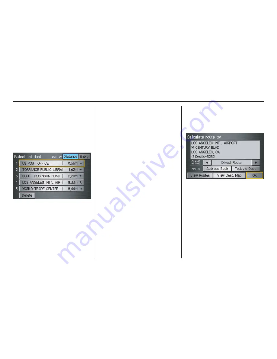 Honda 2007 Odyssey Navigation Manual Download Page 41