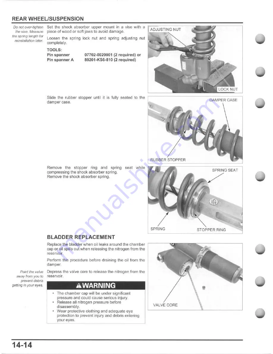 Honda 2010 CRF250R Service Manual Download Page 358