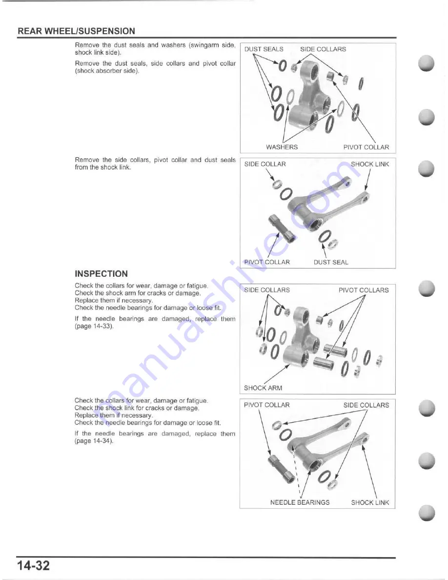 Honda 2010 CRF250R Service Manual Download Page 376