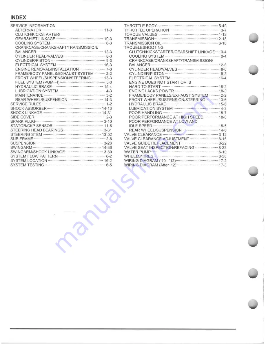 Honda 2010 CRF250R Service Manual Download Page 446