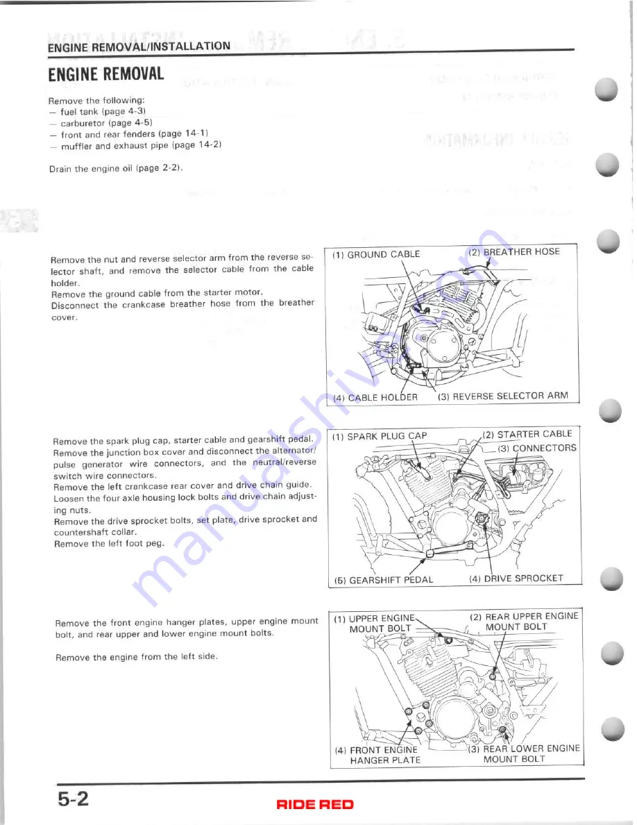 Honda 86-88 TRX 200SX Fourtrax Service Manual Download Page 53