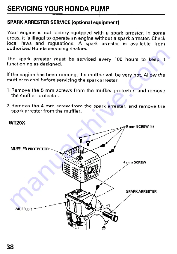 Honda and WT40X Owner'S Manual Download Page 40