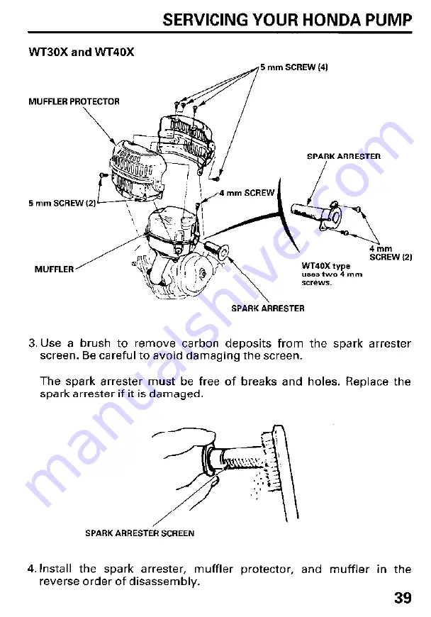 Honda and WT40X Owner'S Manual Download Page 41