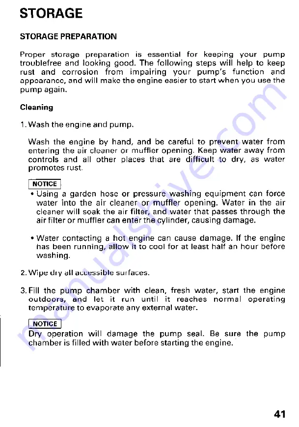 Honda and WT40X Owner'S Manual Download Page 43