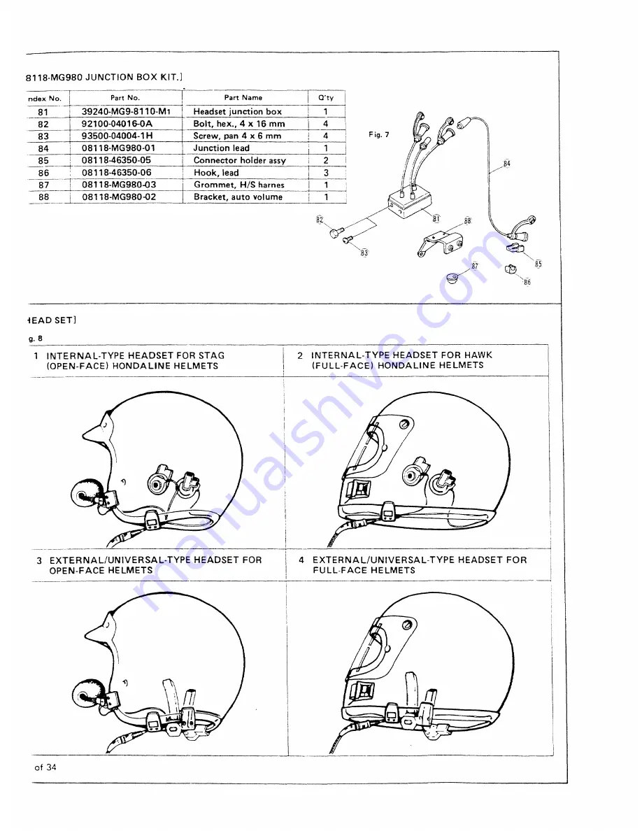 Honda AUDIO SYSTEM 1984 Goldwing GL1200 Instruction Manual Download Page 6