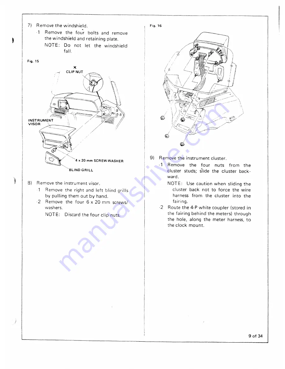 Honda AUDIO SYSTEM 1984 Goldwing GL1200 Instruction Manual Download Page 9