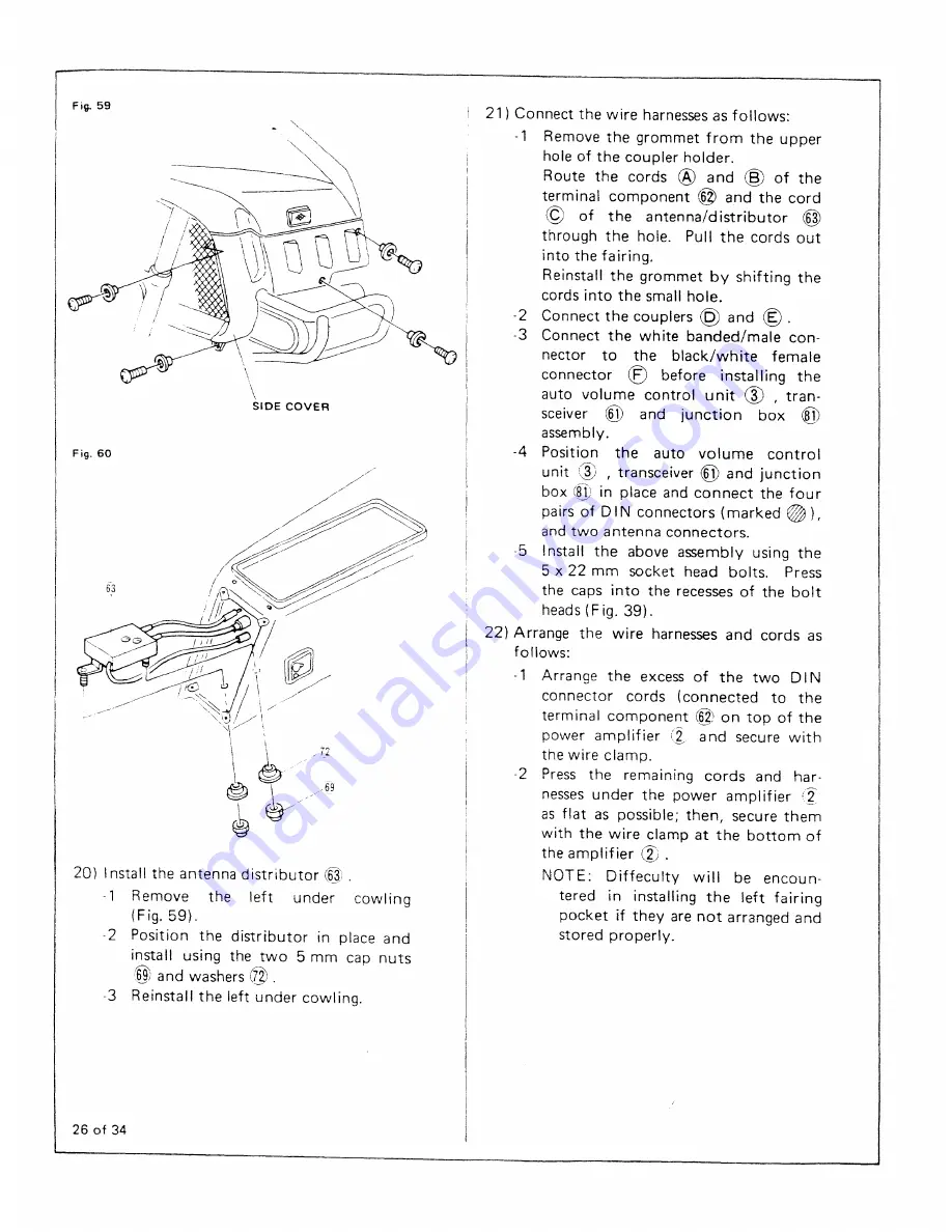 Honda AUDIO SYSTEM 1984 Goldwing GL1200 Скачать руководство пользователя страница 26