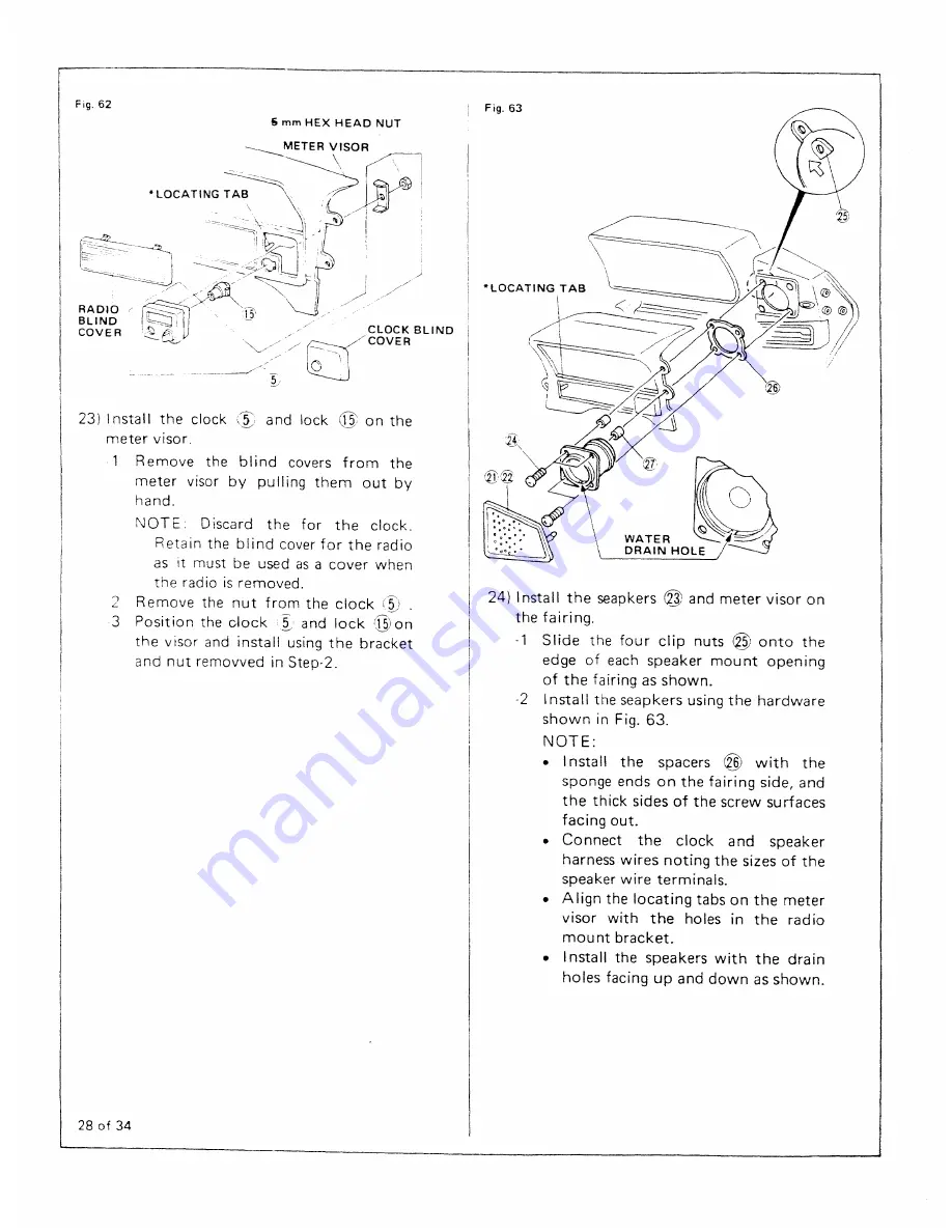 Honda AUDIO SYSTEM 1984 Goldwing GL1200 Instruction Manual Download Page 28