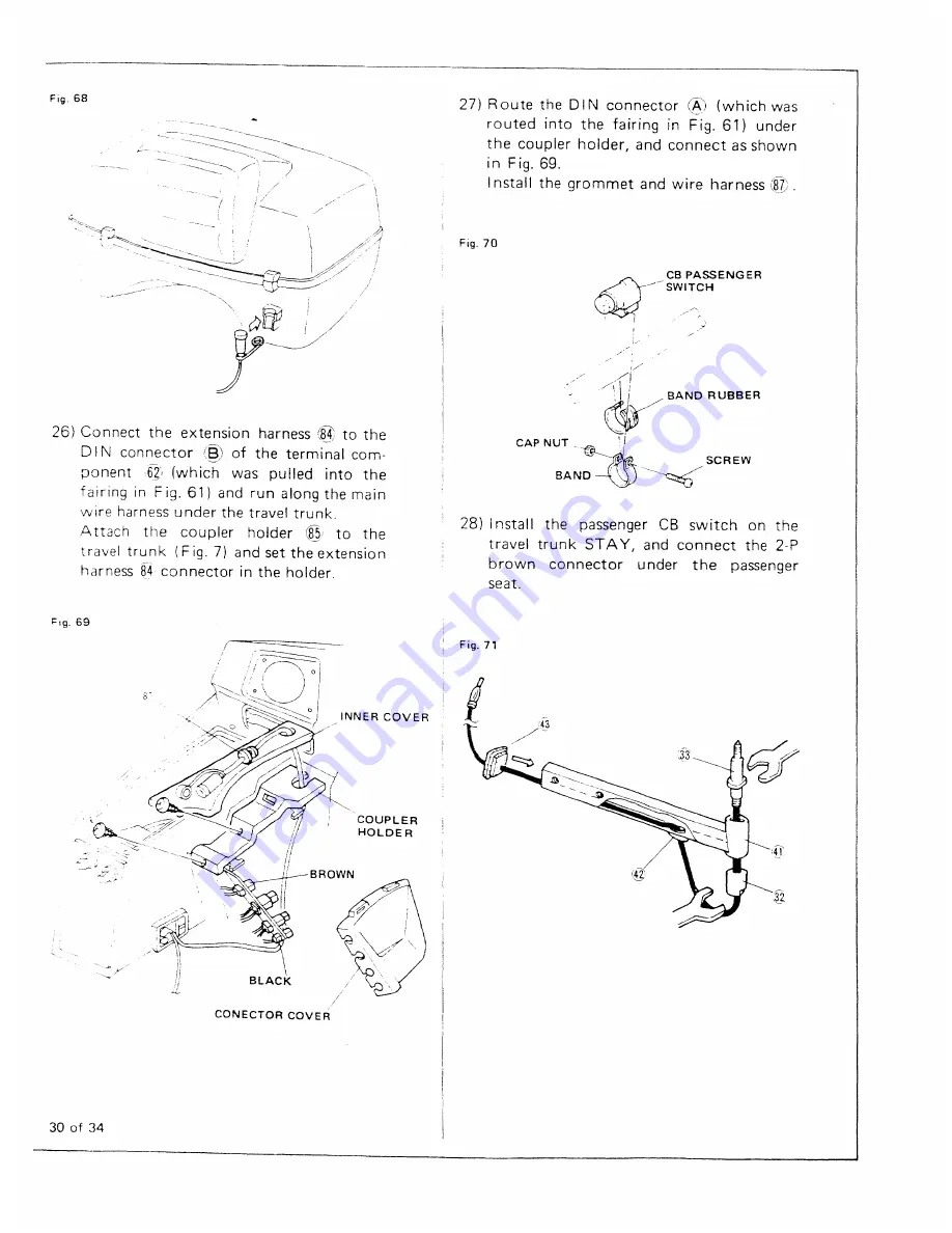 Honda AUDIO SYSTEM 1984 Goldwing GL1200 Instruction Manual Download Page 30