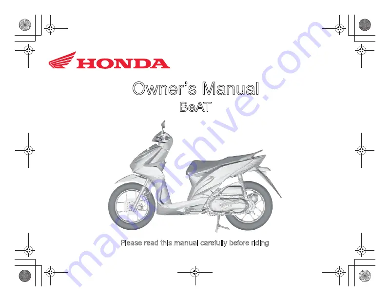 Honda BeAT 2020 Скачать руководство пользователя страница 1