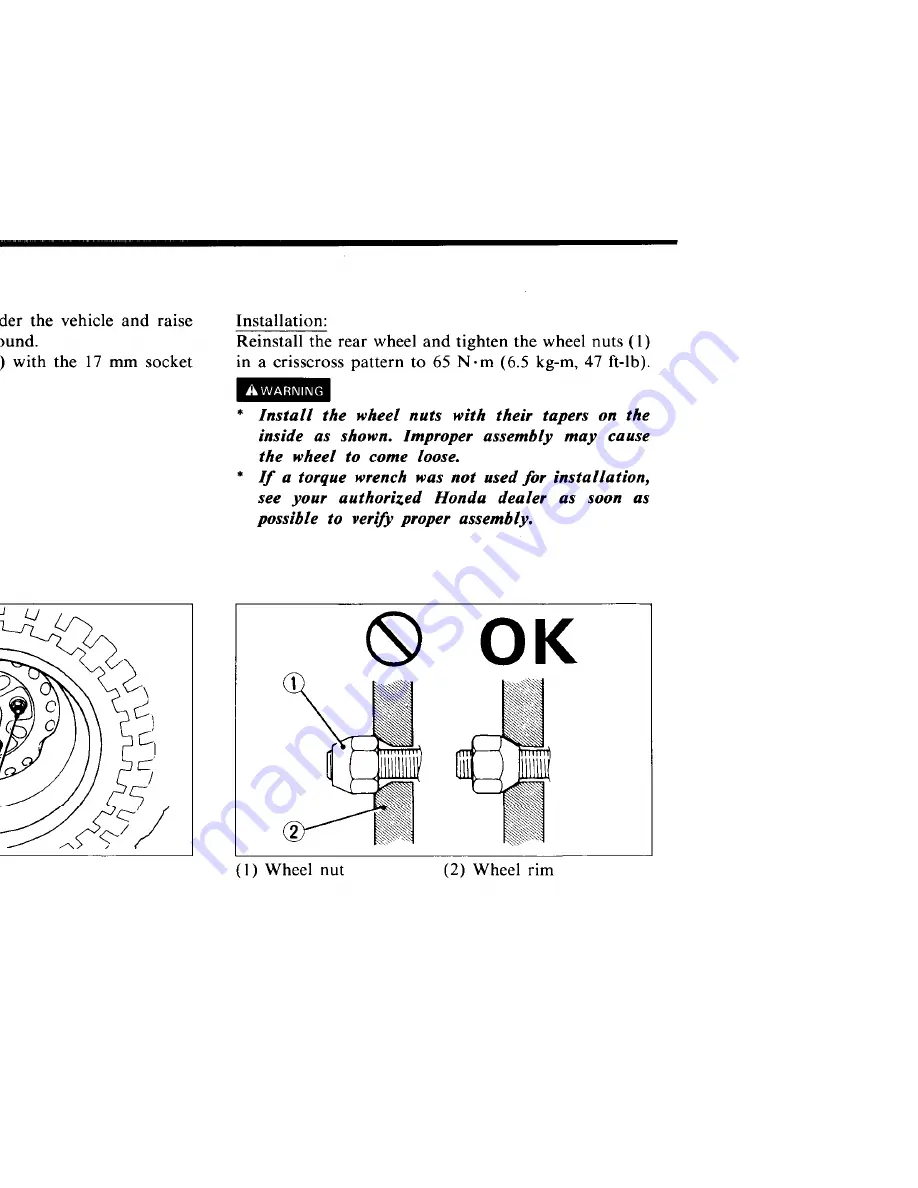 Honda BIG RED 300 4x4 Owner'S Manual Download Page 81