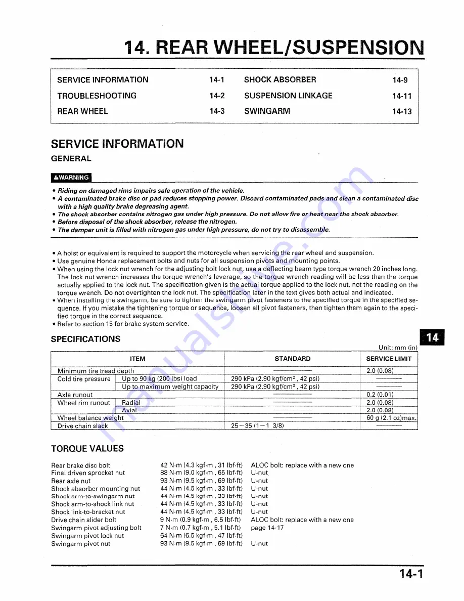 Honda C8R600F4 Скачать руководство пользователя страница 261