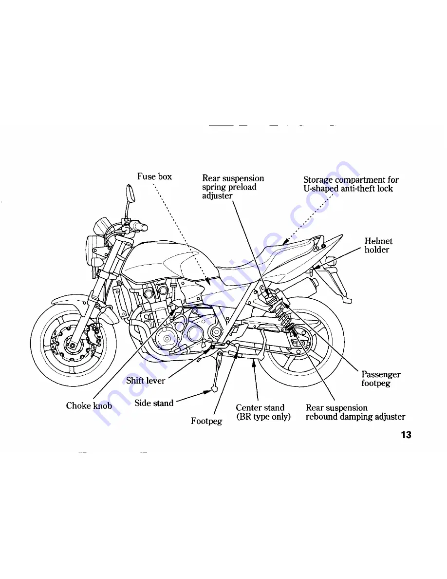 Honda CB1300 Скачать руководство пользователя страница 25