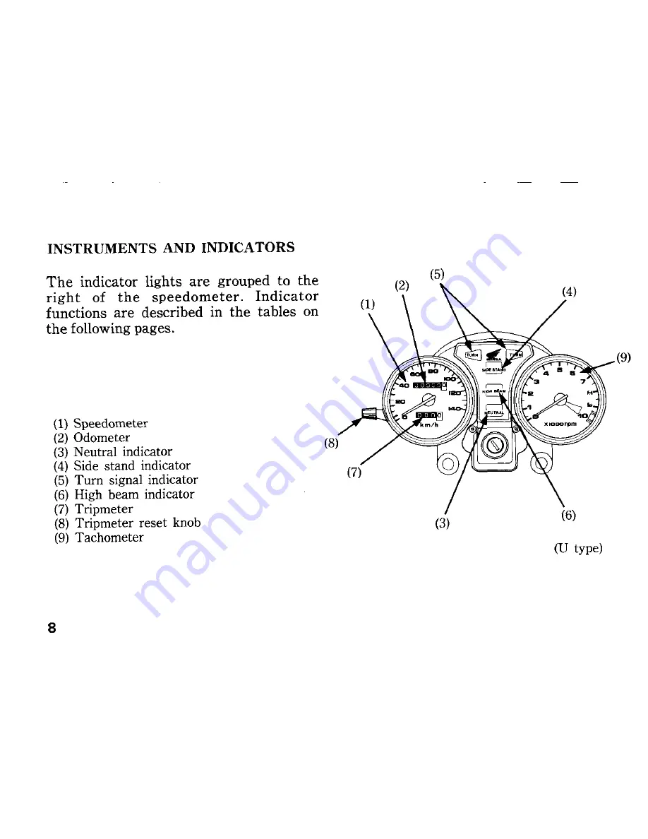 Honda CB250 Night Hawk Owner'S Manual Download Page 16