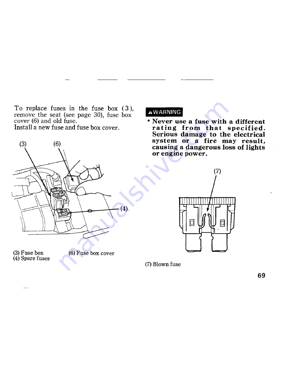 Honda CB250 Night Hawk Owner'S Manual Download Page 77