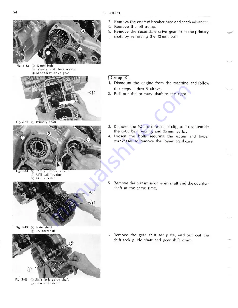 Honda CB350F-CB400F Service Manual Download Page 25