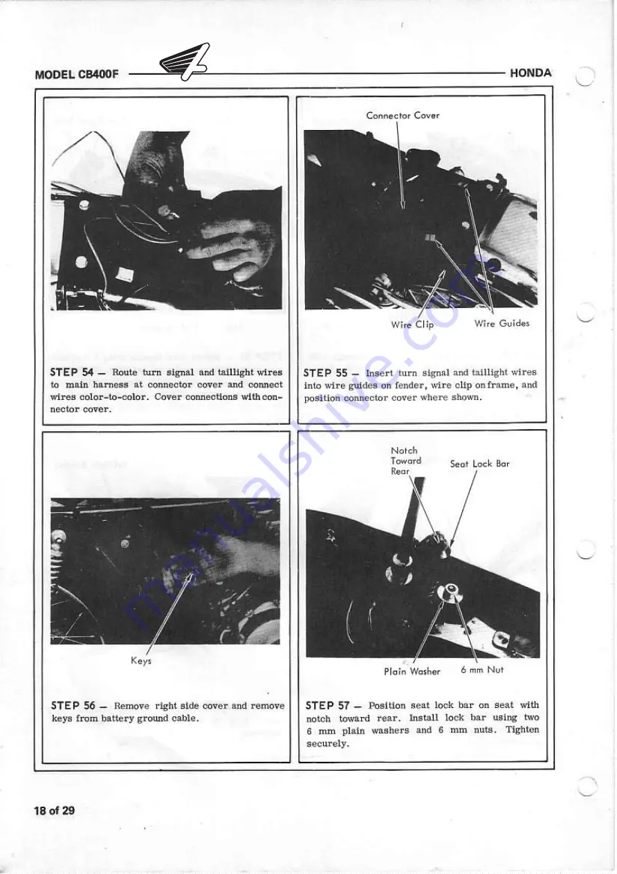 Honda CB400F Manual Download Page 19