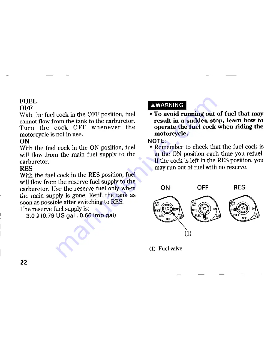 Honda CB600F Owner'S Manual Download Page 30