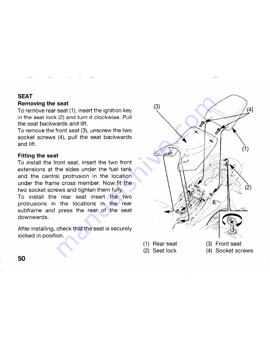 Honda CBF1000 A Owner'S Manual Download Page 62