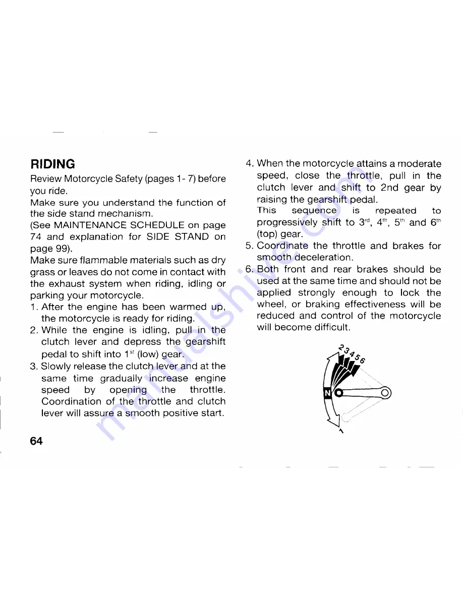 Honda CBF1000 A Owner'S Manual Download Page 76